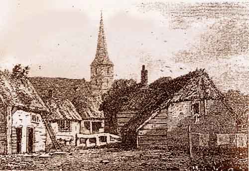 1845 Church & Barns