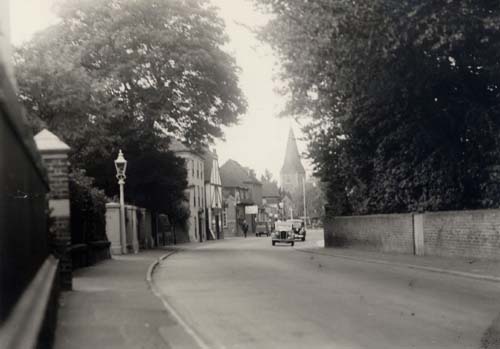 Towards Square with Church Spire c.1938