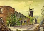 Painting showing Hudson's Mill