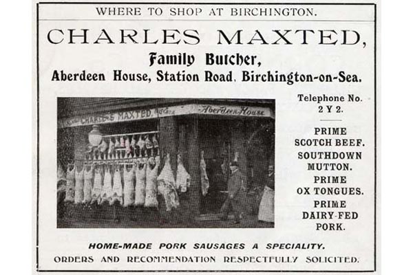 Maxted Butcher c1909