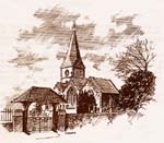 1990 Sketch with Lych Gate