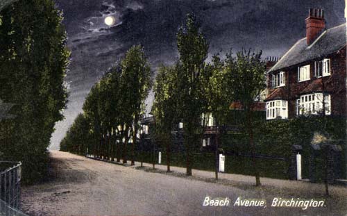 Beach Avenue at night c.1924