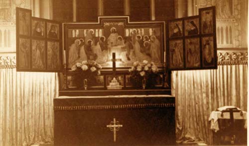 Altar and Reredos in 1939