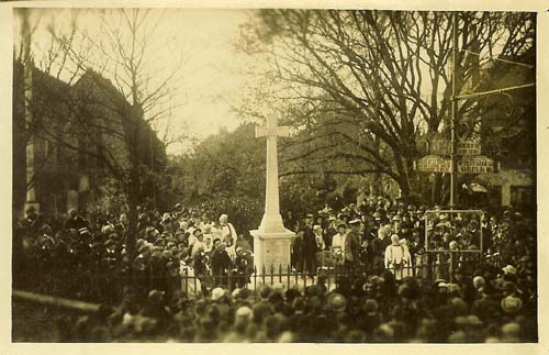 Dedication of the War Memorial 1920
